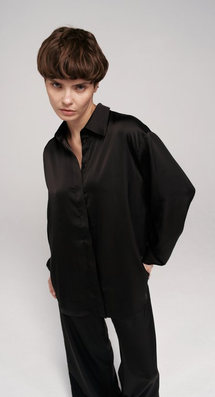 Блуза из струящейся ткани