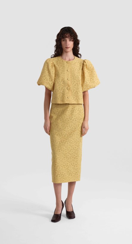 Юбки миди из кружева