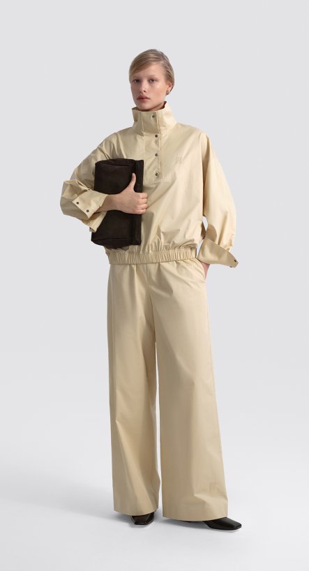 Брюки широкие из хлопка